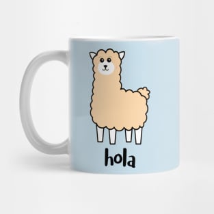 Hola, says the Alpaca Mug